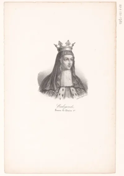 Portret van koningin Radegundis