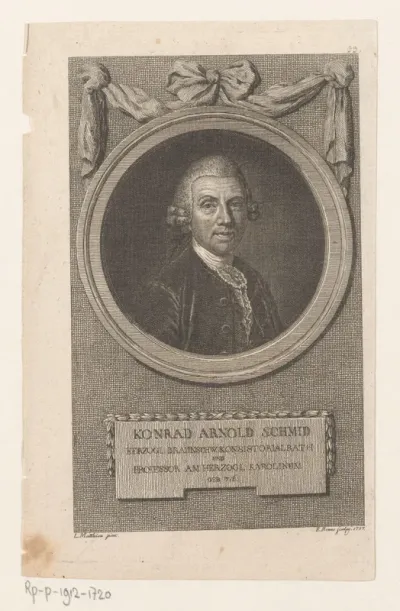 Portret van Konrad Arnold Schmid