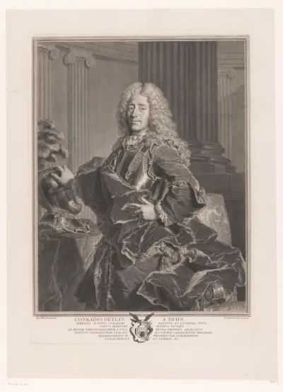 Portret van Konrad Detlev von Dehn
