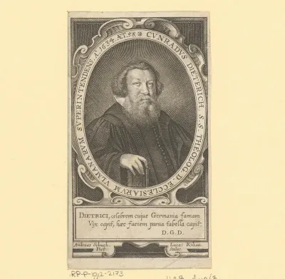 Portret van Konrad Dieterich