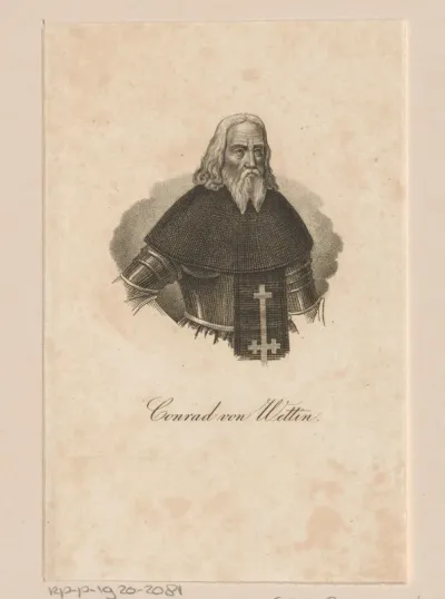 Portret van Konrad, graaf van Wettin