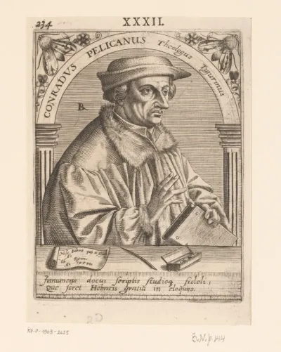 Portret van Konrad Pellikan