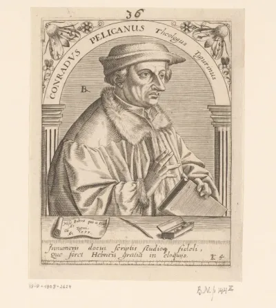 Portret van Konrad Pellikan