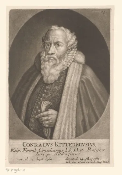 Portret van Konrad Rittershausen