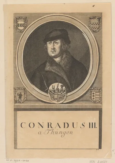 Portret van Konrad von Thüngen, bisschop van Würzburg