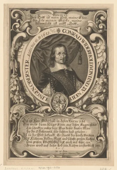 Portret van Konrad Wiederhold op 61-jarige leeftijd