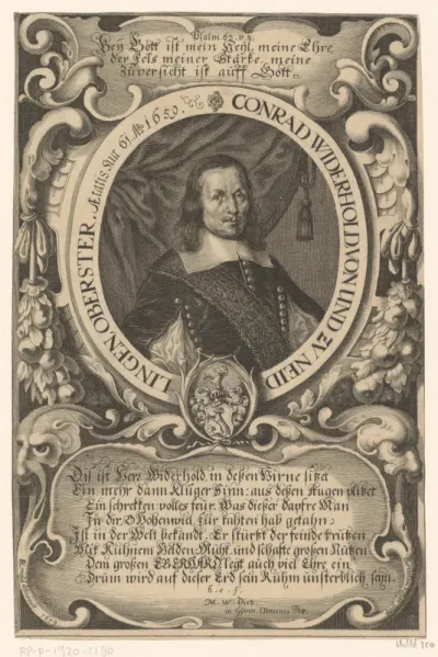 Portret van Konrad Wiederhold