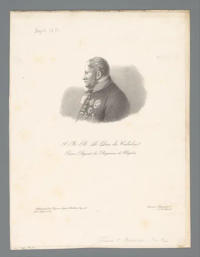 Portret van kroonprins Frans van het koninkrijk Napels