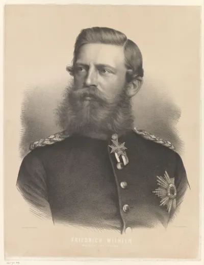Portret van kroonprins Frederik van Pruisen, de latere Frederik III, koning van Pruisen en Duits keizer