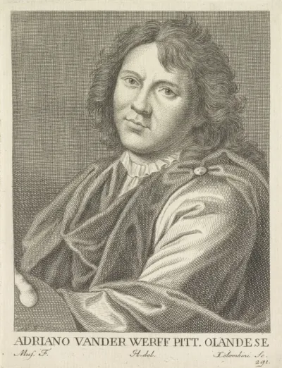Portret van kunstenaar Adriaen van der Werff