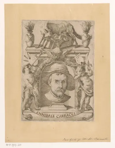 Portret van kunstenaar Annibale Carracci