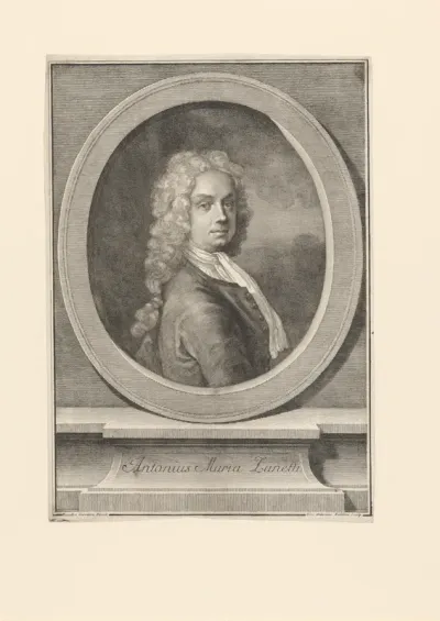 Portret van kunstenaar Antonio Maria Zanetti