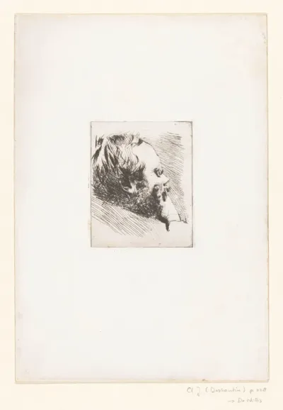 Portret van kunstenaar Edgar Degas