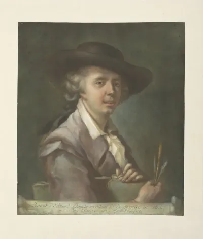Portret van kunstenaar Edouard Gautier D'Agoty