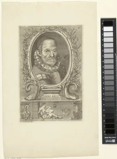 Portret van kunstenaar Federico Barocci