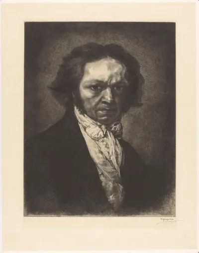 Portret van kunstenaar Francisco de Goya