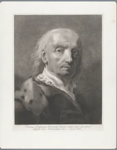 Portret van kunstenaar Giovanni Battista Piazzetta