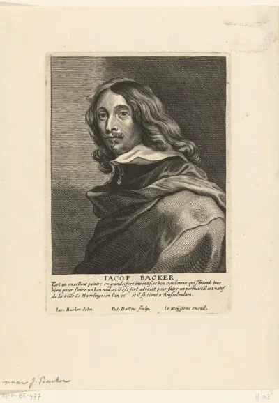 Portret van kunstenaar Jacob Backer