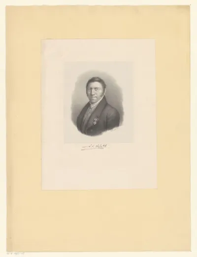 Portret van kunstenaar Johannes Christiaan Schotel