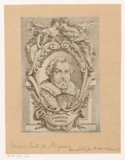 Portret van kunstenaar Ludovico Carracci