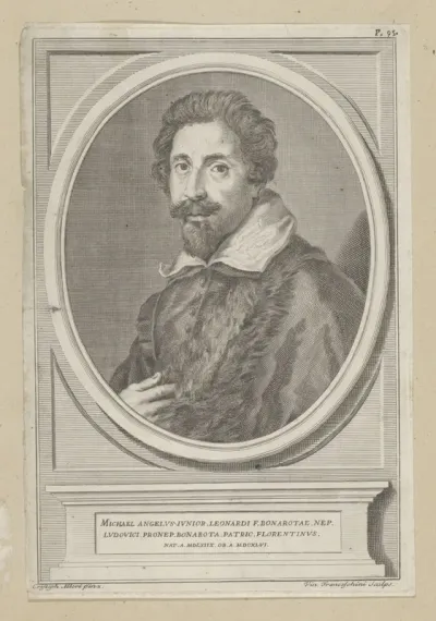 Portret van kunstenaar Michelangelo