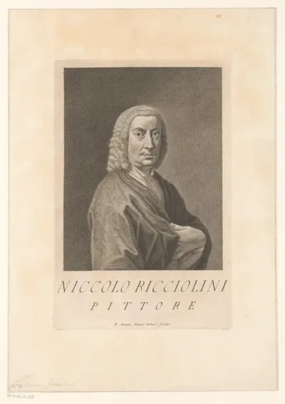 Portret van kunstenaar Nicolò Ricciolini