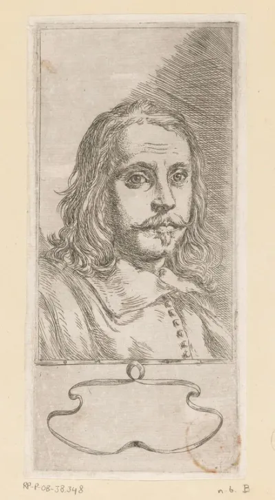 Portret van kunstenaar Pietro Testa