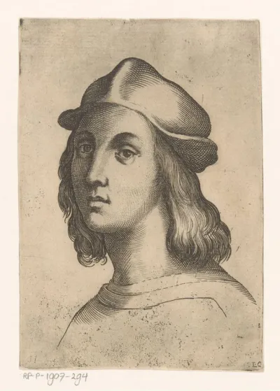 Portret van kunstenaar Rafaël