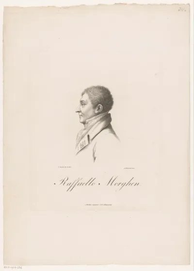 Portret van kunstenaar Raphael Morghen