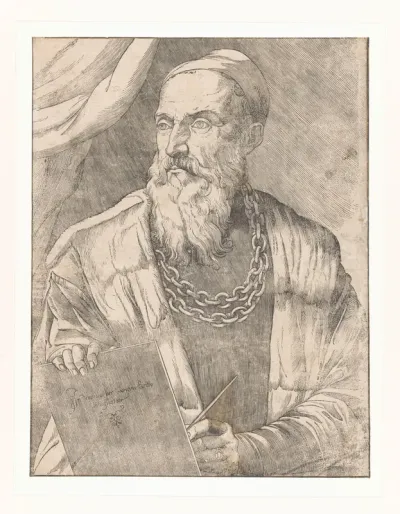 Portret van kunstenaar Titiaan