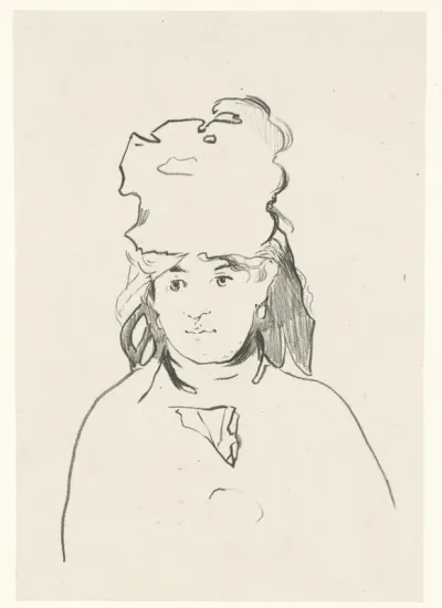 Portret van kunstenares Berthe Morisot