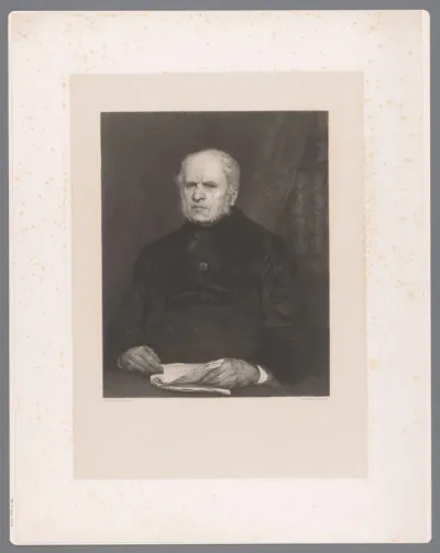Portret van kunsthistoricus Édouard Fétis