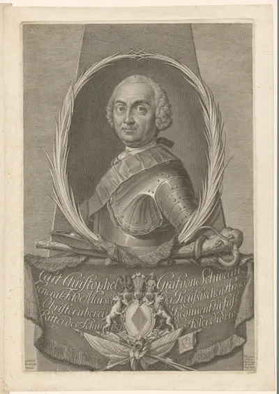 Portret van Kurd Christoph von Schwerin