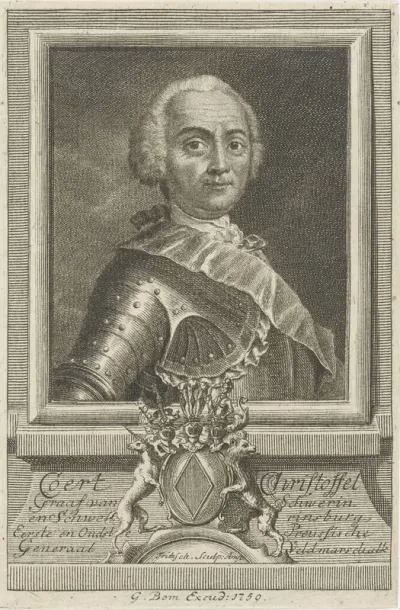 Portret van Kurt Christoph, graaf van Schwerin