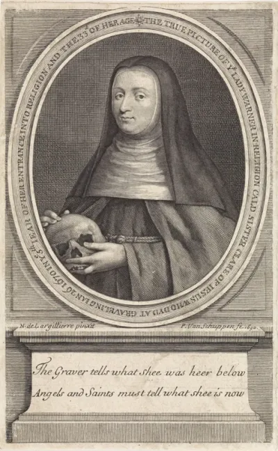 Portret van Lady Trevor Warner als non