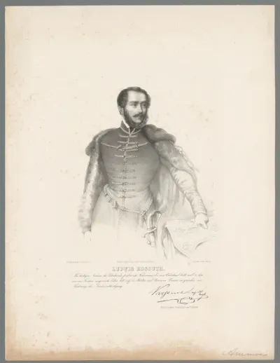 Portret van Lajos Kossuth