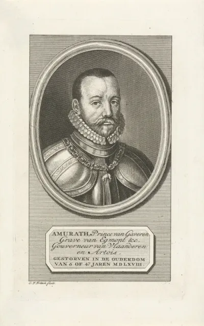 Portret van Lamoraal, graaf van Egmond