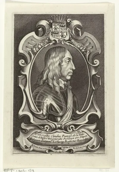 Portret van Lamoraldus Claudius Franciscus de la Tour, graaf van Tassis