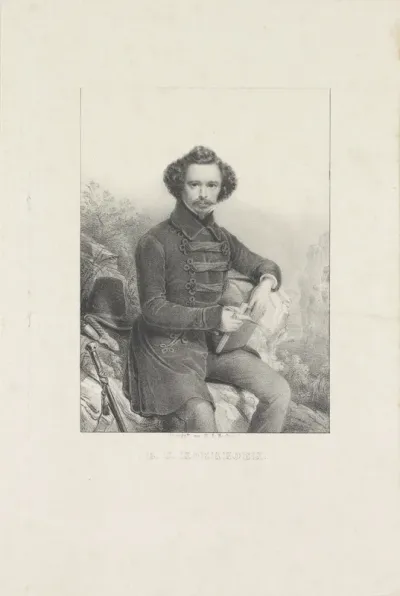 Portret van landschapschilder Barend Cornelis Koekkoek