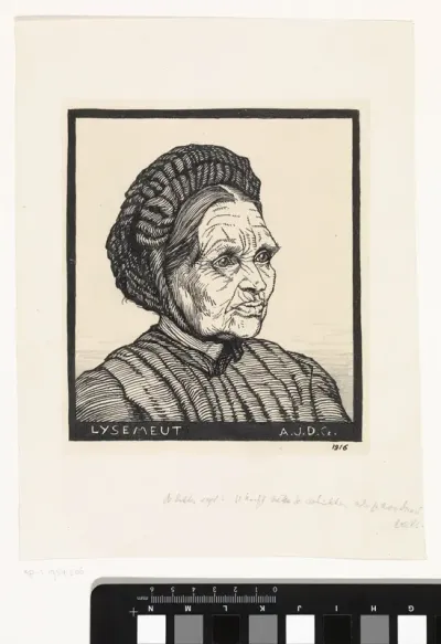 Portret van Larense boerenvrouw genaamd Lysemeut