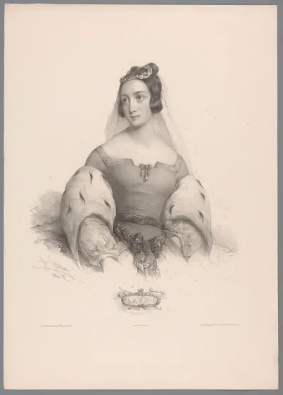 Portret van Laura de Noves