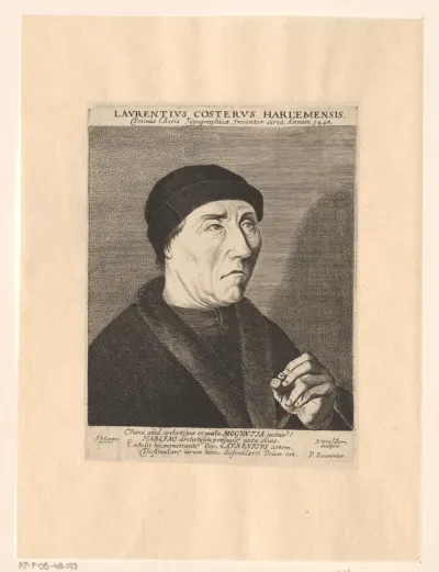 Portret van Laurens Janszoon Coster