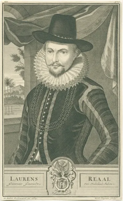 Portret van Laurens Real, gouverneur-generaal van Nederlands-Indië
