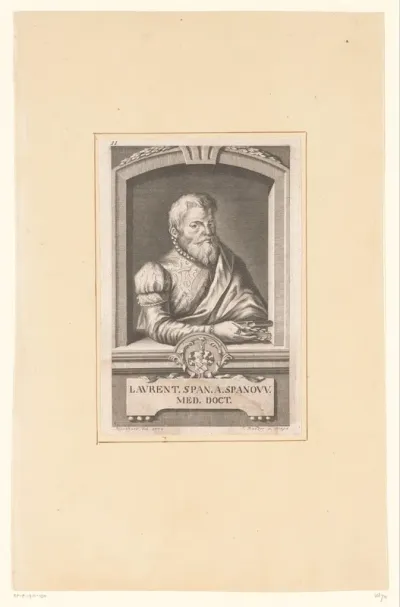 Portret van Laurentius Span a Spanow