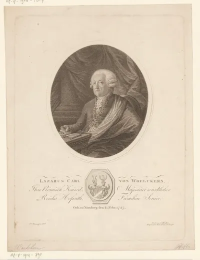 Portret van Lazarus Karl von Wölckern