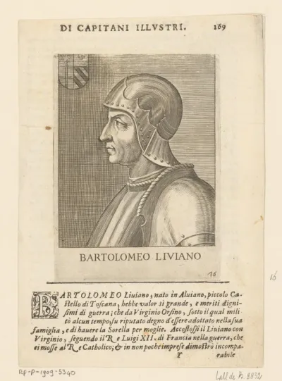 Portret van legeraanvoerder Bartolomeo d'Alviano