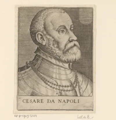 Portret van legeraanvoerder Cesare Maggi