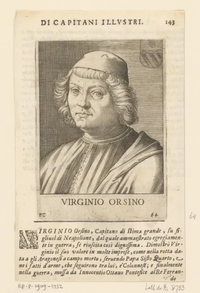 Portret van legeraanvoerder Gentile Virginio Orsini