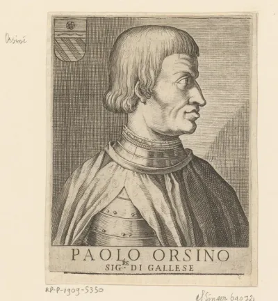 Portret van legeraanvoerder Paolo Orsini