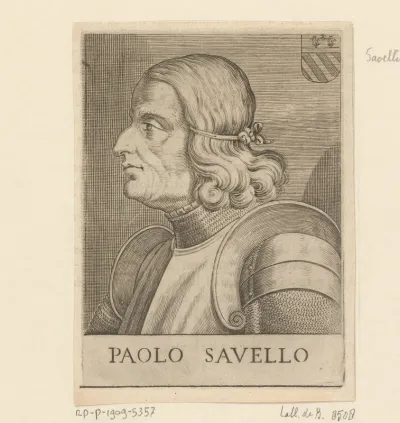 Portret van legeraanvoerder Paolo Savelli